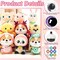 180pcs 16mm 3D Glitter Moon Safety Eyes with Washers – Multi-Color Plastic Craft Eyes for Amigurumi, Dolls, Stuffed Animals, Puppets & DIY Projects (9 Colors)